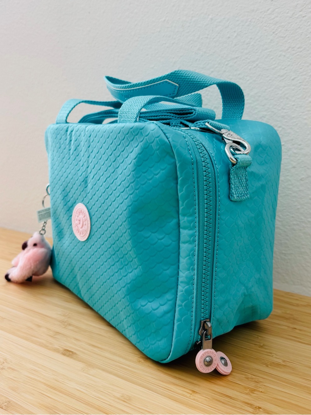 KIPLING Miyo Insulted Large Lunch Bag Mermaid Embossed